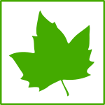 eco green leaf icon